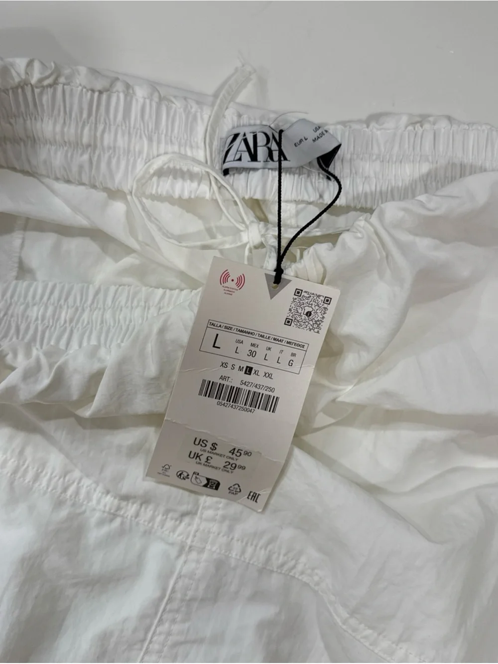 Zara crisp white